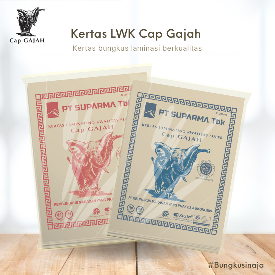 kertas bungkus coklat cap gajah