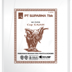 kertas bungkus putih kemasan coklat cap gahag