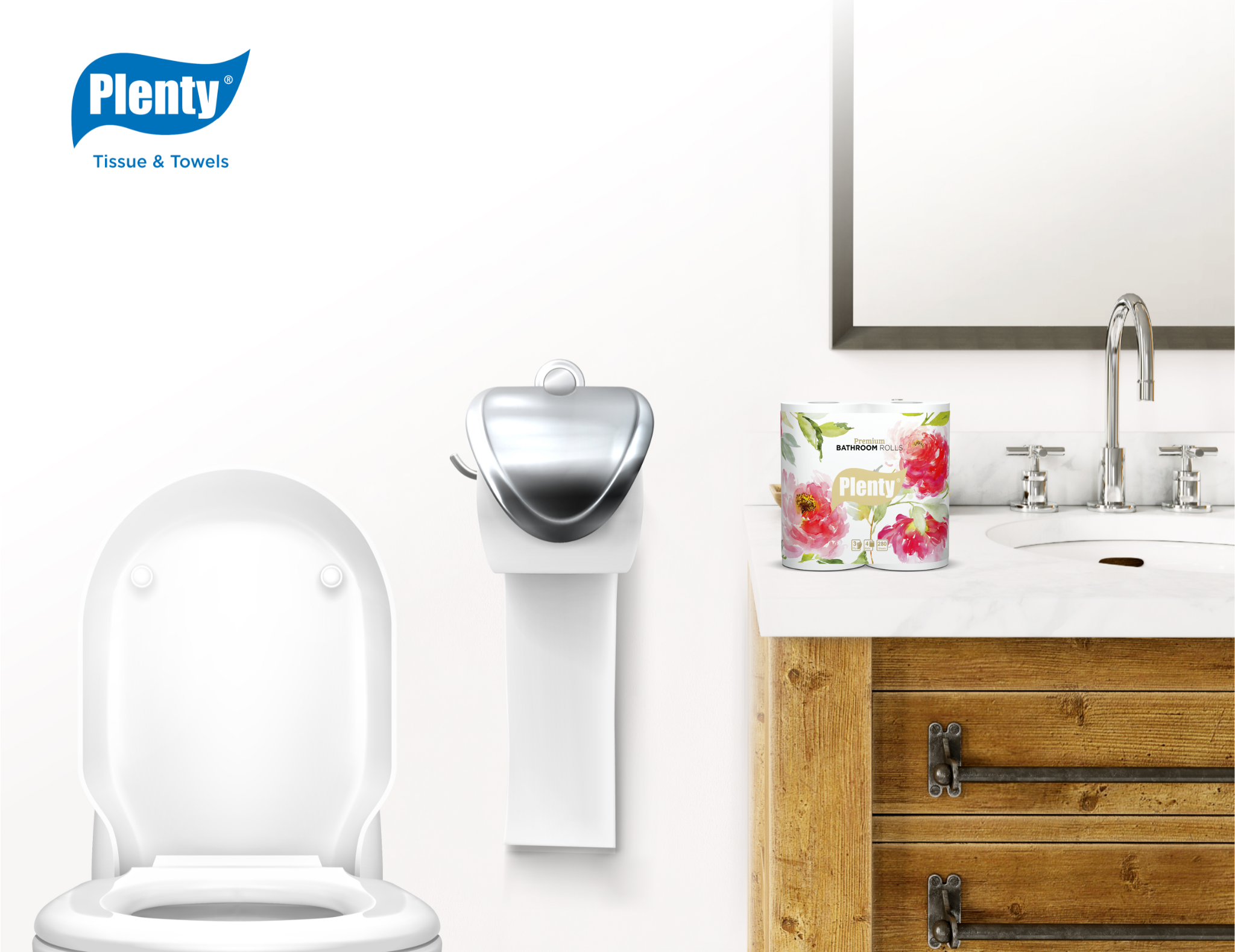 tisu plenty bathroom premium series 4in1