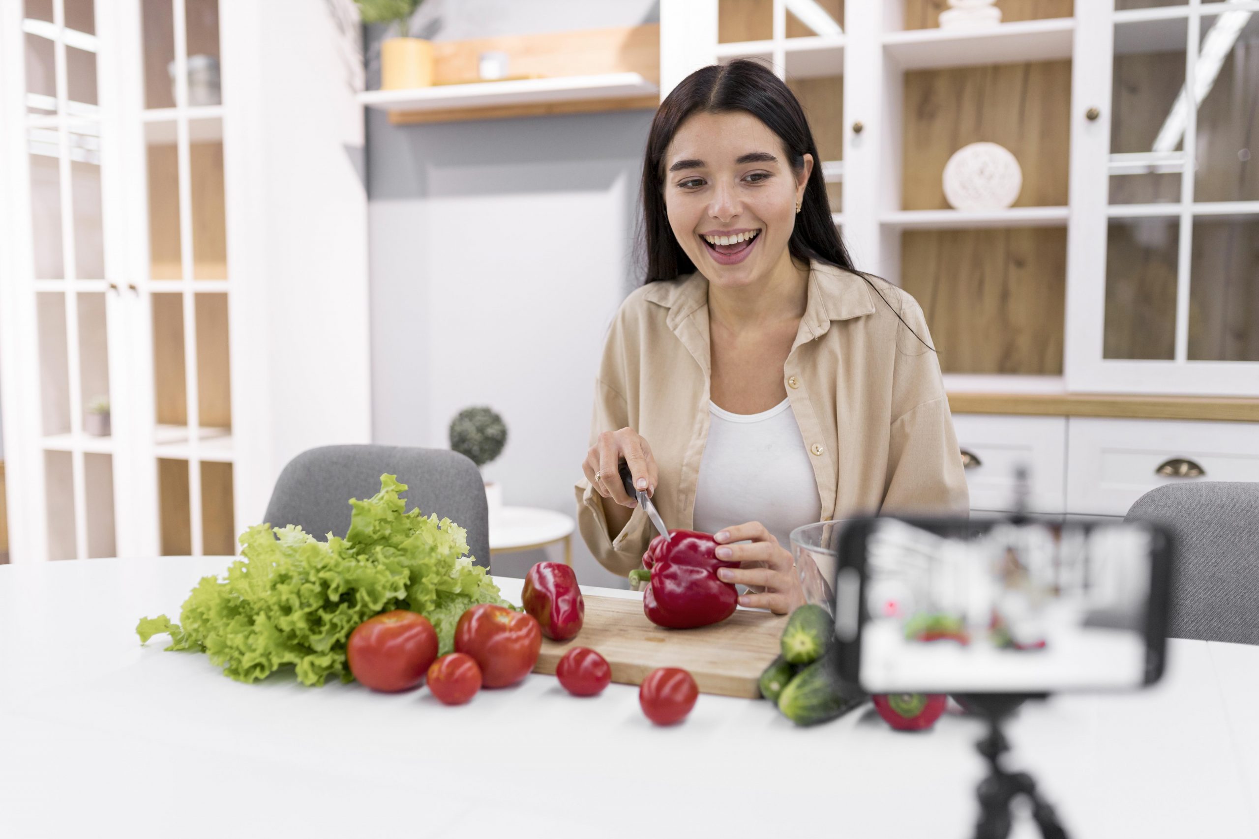 food vlogger